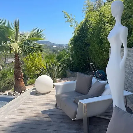 Willa Dezem-infinity Pool-near Cannes-panorama-ac Mandelieu