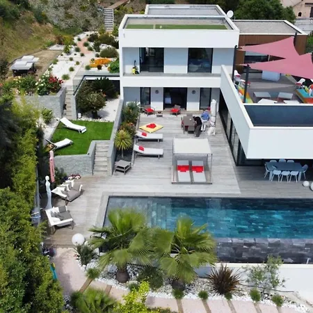 Dezem-infinity Pool-near Cannes-panorama-ac Villa Mandelieu