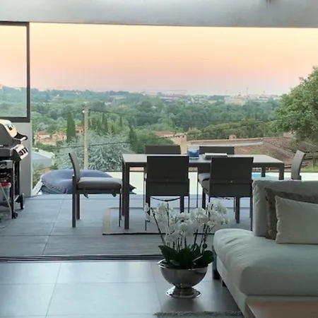 Vila Dezem-infinity Pool-hot Tub-near Cannes-panorama-ac