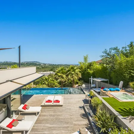 Dezem-infinity Pool-hot Tub-near Cannes-panorama-ac Villa