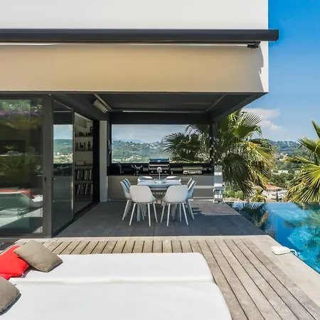 Villa Dezem-infinity Pool-hot Tub-near Cannes-panorama-ac Mandelieu