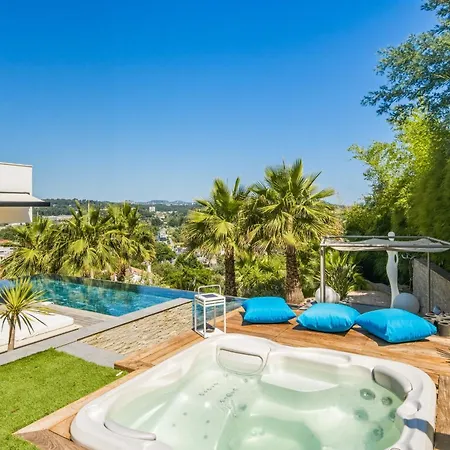 Vila Dezem-infinity Pool-hot Tub-near Cannes-panorama-ac